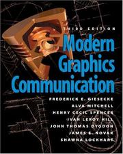 Cover of: Modern graphics communication by Frederick E. Giesecke ... [et al.].