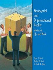 Cover of: Managerial and Organizational Reality