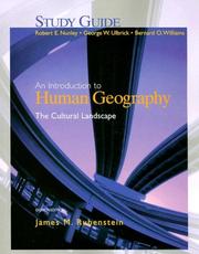 Cover of: An Introduction to Human Geography Eighth Edition: The Cultural Landscape