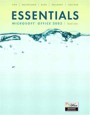 Cover of: Essentials: Getting Started with Microsoft Office 2003 (4th Edition) (Essentials Series for Office 2003)