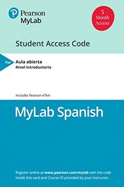 Cover of: MyLab Spanish with Pearson eText for Aula abierta -- Access Card