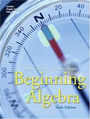 Cover of: Beginning algebra. by John Tobey