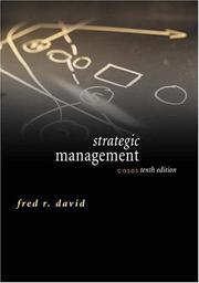 Cover of: Strategic management by Fred R. David