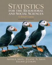 Cover of: Statistics for the Behavioral and Social Sciences (4th Edition) by Arthur Aron, Elaine N. Aron, Elliot Coups