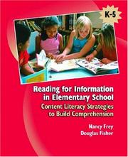 Cover of: Reading for Information in Elementary School: Content Literacy Strategies to Build Comprehension