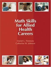 Cover of: Math Skills for Allied Health Careers | Daniel L. Timmons