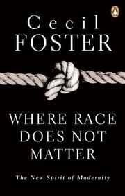 Cover of: Where race does not matter: the new spirit of modernity