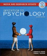 Cover of: Invitation to Psychology, Media and Research Update, Second Edition