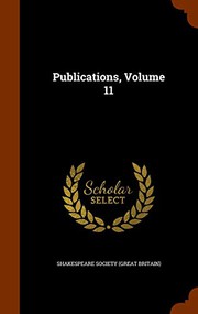 Cover of: Publications, Volume 11