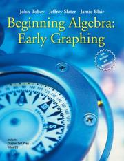 Cover of: Beginning algebra by John Tobey
