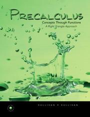 Cover of: Precalculus: Concepts Through Functions, A Right Triangle Approach to Trigonometry