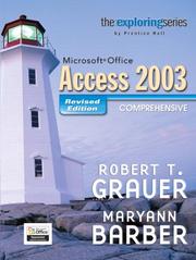 Microsoft Office Access 2003 comprehensive