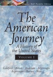 Cover of: The American Journey Portfolio Edition, Vol. I