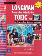 Cover of: Longman Preparation Series for the TOEIC(R) Test, Intermediate Course (Updated Edition), with Answer Key and Tapescript (3rd Edition) (Longman Preparation)