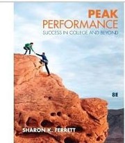 Cover of: Peak Performance Success in College and Beyond, 8th Edition by Sharon K. Ferrett
