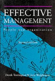 Cover of: Effective management: people and organisation