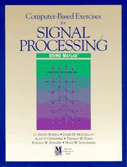 Computer-based exercises for signal processing using MATLAB by C. S. Burrus