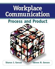 Cover of: Workplace Communication: Process and Product