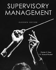 Supervisory Management by Charles R. Greer, Richard Warren Plunkett
