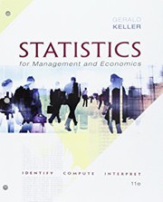 Cover of: Statistics for Management and Economics, Loose-leaf Version by Gerald Keller