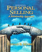Cover of: Personal Selling by Ronald B. Marks