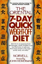 Cover of: The oriental 7-day quick weight-off diet