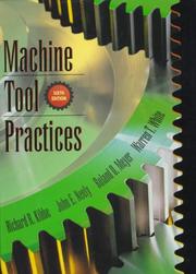 Cover of: Machine tool practices