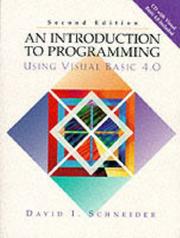 Cover of: Introduction to Programming Using Visual Basic 4.0, An
