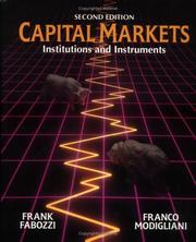 Capital markets : institutions and instruments