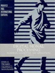 Digital signal processing by John G. Proakis, Dimitris K Manolakis