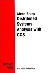 Distributed systems analysis with CCS