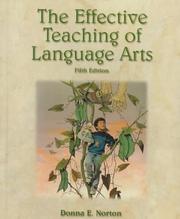 Cover of: The effective teaching of language arts