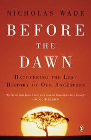 Cover of: Before the Dawn: Recovering the Lost History of Our Ancestors