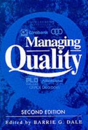 Cover of: Managing quality