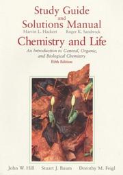 Cover of: Chemistry and Life: An Introduction to General, Organic, and Biological Chemistry : Study Guide and Solutions Manual