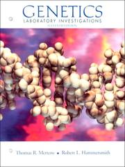 Cover of: Genetics Laboratory Investigations