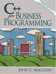 Cover of: C++ for Business Programming by John C. Molluzzo