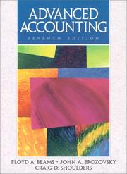 Cover of: Advanced Accounting (7th Edition) by Floyd A. Beams, John A. Brozovsky, Craig D. Shoulders