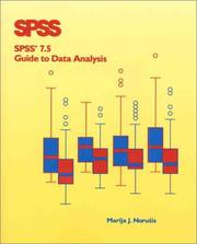 Cover of: SPSS 7.5 guide to data analysis