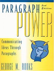Cover of: Paragraph power by George Rooks