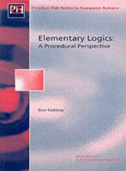 Cover of: Elementary logics: a procedural perspective