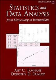 Statistics and data analysis : from elementary to intermediate