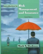 Introduction to Risk Management and Insurance by Mark S. Dorfman