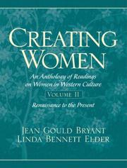 Cover of: Creating Women: An Anthology of Readings on Women in Western Culture, Vol. 2
