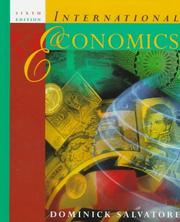International economics by Dominick Salvatore