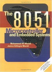 The 8051 microcontroller and embedded systems by Muhammad ali mazidi, Janice Mazidi, Rolin McKinlay, Khadim Ullah Jan