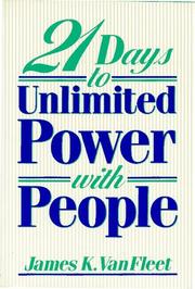 Cover of: 21 days to unlimited power with people
