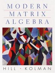 Cover of: Modern Matrix Algebra