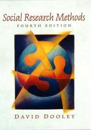 Cover of: Social research methods by Dooley, David.