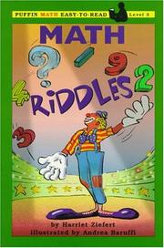 Math Riddles by Harriet Ziefert